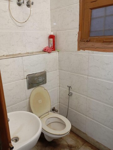Bathroom in 1 BHK Builder Floor at Chittaranjan Park – for Rent