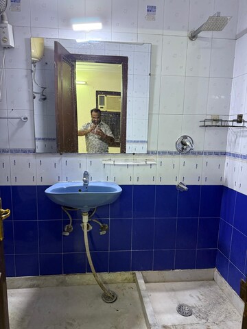 Bathroom in 2 BHK Builder Floor at Kalkaji – for Rent
