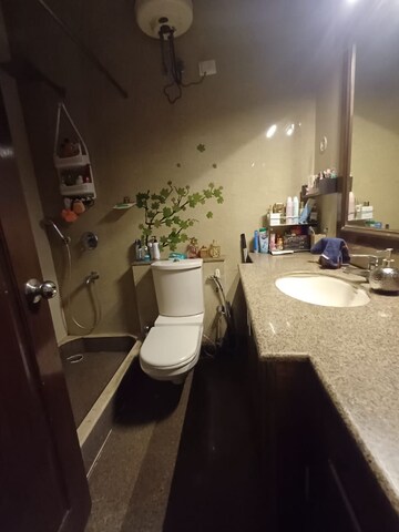 Bathroom in 2 BHK Builder Floor at Nehru Enclave – for Rent