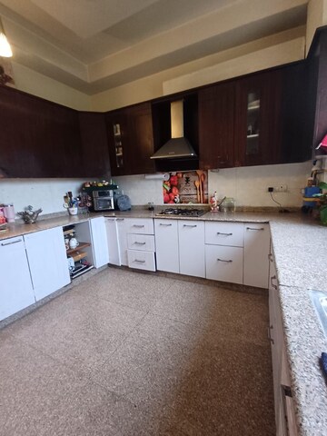 Kitchen in 2 BHK Builder Floor at Nehru Enclave – for Rent
