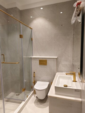 Bathroom in 3 BHK Builder Floor at Defence Colony – for Rent