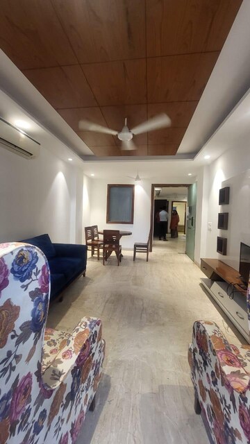 Living Room in 3 BHK Builder Floor at Greater Kailash I – for Rent