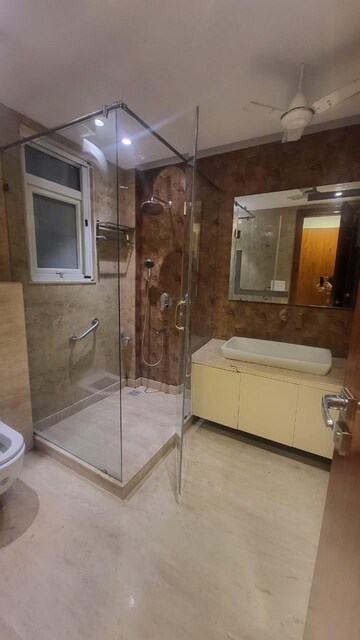 Bathroom in 3 BHK Builder Floor at Greater Kailash I – for Rent