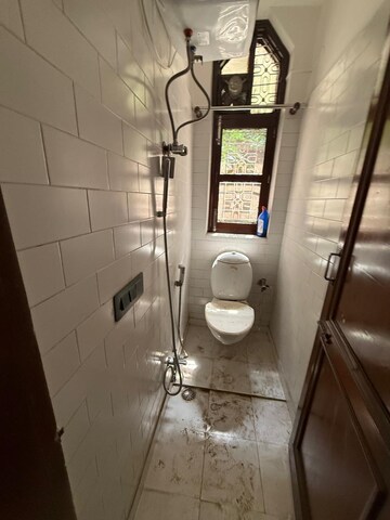 Bathroom in 2 BHK Builder Floor at Kalkaji – for Rent