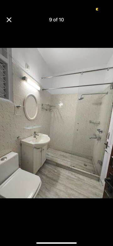 Bathroom in 3 BHK Builder Floor at Greater Kailash I – for Rent