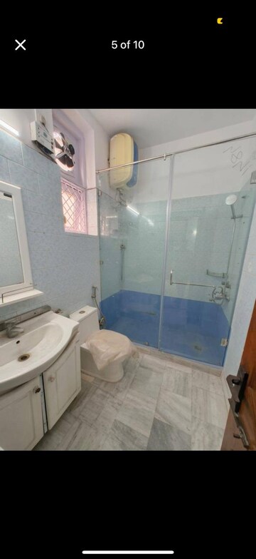 Bathroom in 3 BHK Builder Floor at Greater Kailash I – for Rent