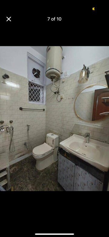 Bathroom in 3 BHK Builder Floor at Greater Kailash I – for Rent