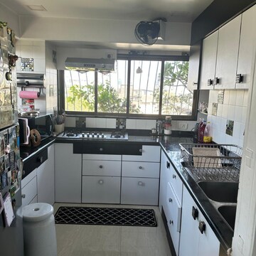Kitchen in 3 BHK Apartment at Oxford Apartments Bandra West, St. Peters Colony – for Rent