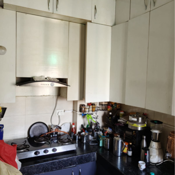 Kitchen in 2 BHK Apartment at GNIDA Lohiya Enclave Omicron 1A, Omicron I Greater Noida – for Rent