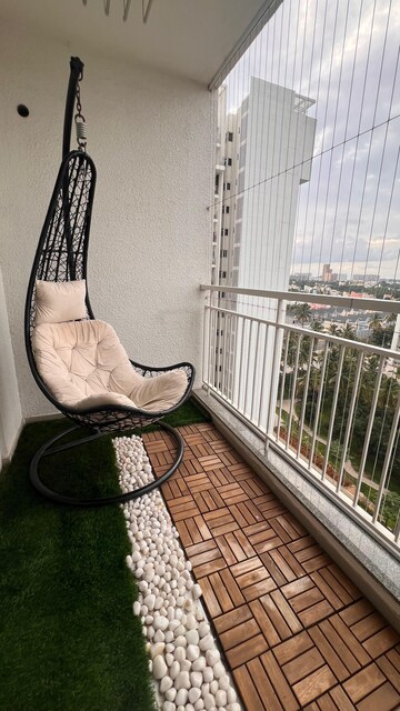 Balcony in 3 BHK Apartment at Rohan Upavan, Hennur – for Rent