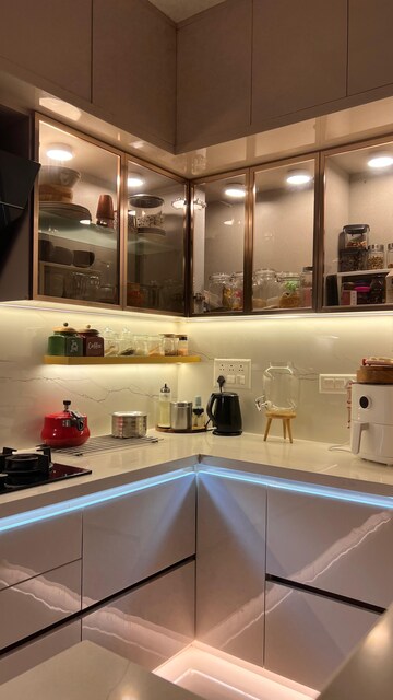 Kitchen in 3 BHK Apartment at Rohan Upavan, Hennur – for Rent