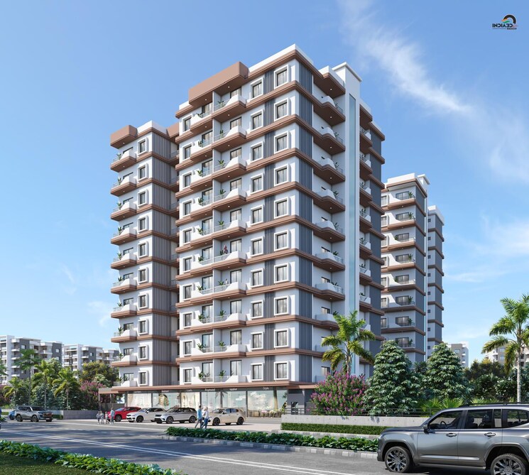 Exterior View, atharva-sapphire-towers 2 Bedroom 728 Sq.Ft. Apartment In Wardha rd Nagpur 8923812
