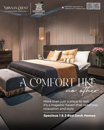 Bedroom in 1 BHK Builder Floor at Crest Avenue CHS, Borivali West – for Sale