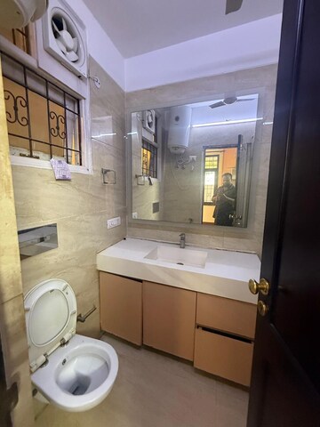 Bathroom in 3 BHK Builder Floor at Greater Kailash ii – for Rent
