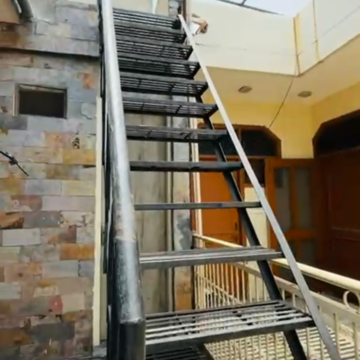 Staircase in 4 BHK Villa at Beta I Greater Noida – for Rent