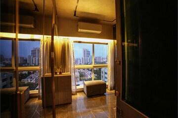 Living Room in 4 BHK Apartment at 111 Hyde Park, Malad East – for Sale