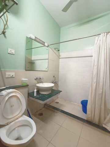 Bathroom in 1 BHK Apartment at Vijay Ratan Vihar, Sector 15 – for Rent