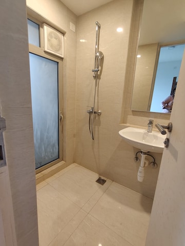 Bathroom in 2 BHK Apartment at Hiranandani Fortune City, New Panvel – for Rent