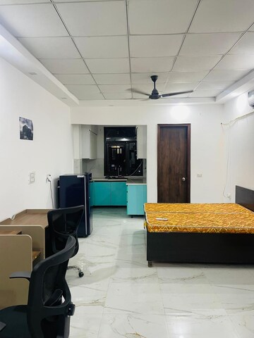 Living Room in Studio Builder Floor at Huda Market, Sector 31 – for Rent