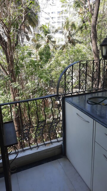 Balcony in 3 BHK Apartment at Marble Arch CHS, Model Colony – for Rent