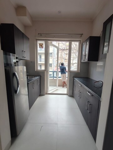 Kitchen in 1 BHK Builder Floor at Sushant Lok I – for Rent