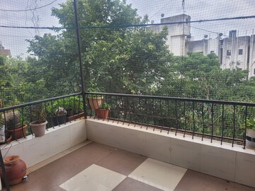 Balcony in 2 BHK Apartment at Bhosle Paradise, Bhosale Nagar – for Rent