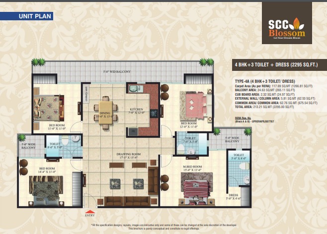 4 BHK Apartment For Sale in SCC Blossom