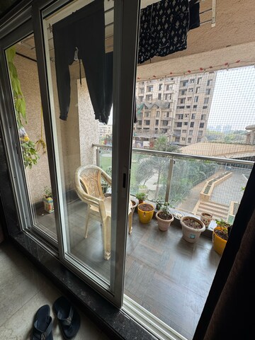 Balcony in 2 BHK Apartment at Siddhi Highland Park Phase 2, Kailash Nagar – for Rent