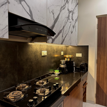 Kitchen in 3 BHK Apartment at Lodha Sterling, Sandoz Baug – for Rent