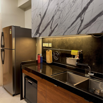 Kitchen in 3 BHK Apartment at Lodha Sterling, Sandoz Baug – for Rent