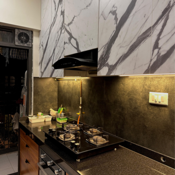 Kitchen in 3 BHK Apartment at Lodha Sterling, Sandoz Baug – for Rent