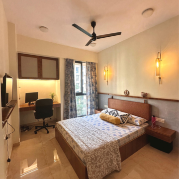 Living Room in 3 BHK Apartment at Lodha Sterling, Sandoz Baug – for Rent