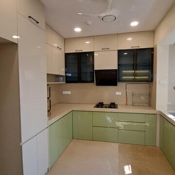 Kitchen in 3 BHK Apartment at Soham Crystal Spires, Chitalsar – for Rent