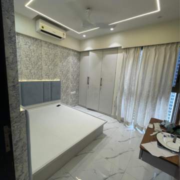 Bedroom in 2 BHK Apartment at Raymond Realty Phase II, Swastik Garden – for Rent