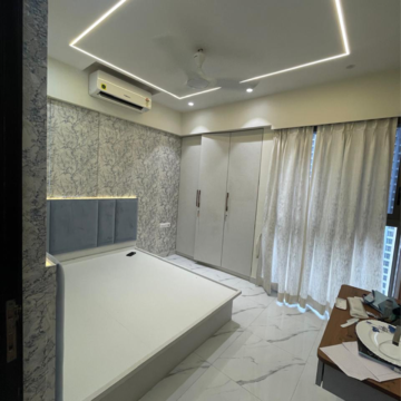Bedroom in 2 BHK Apartment at Raymond Realty Phase II, Swastik Garden – for Rent