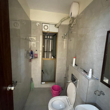 Bathroom in 2 BHK Apartment at Raymond Realty Phase II, Swastik Garden – for Rent