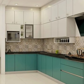 Kitchen in 2 BHK Builder Floor at Srijan Vihar, Pratap Vihar – for Rent