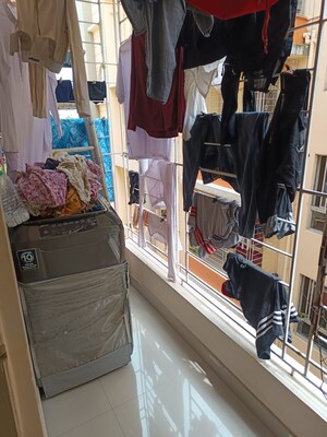 Balcony in 2 BHK Apartment at Ambey Aangan, New Town – for Sale