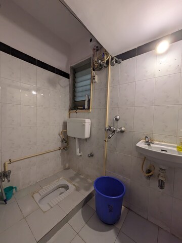 Bathroom in 1 BHK Apartment at HDIL Dheeraj Vishwas, Jogeshwari East – for Rent