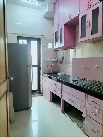 Kitchen in 1 BHK Apartment at Raheja Heights Phase 2, Goregaon East – for Rent