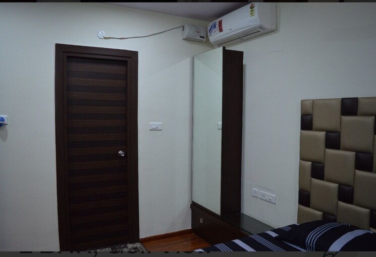 Bedroom, theme-ambience-golf-view 2 Bedroom 1300 Sq.Ft. Apartment In Gachibowli Hyderabad 8924934