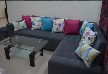 Living Room in 2 BHK Apartment at Theme Ambience Golf View, Gachibowli – for Rent