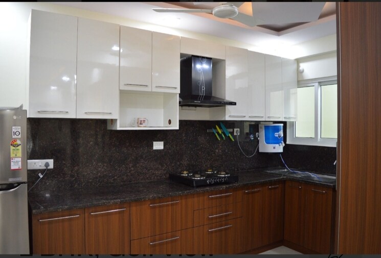Kitchen, theme-ambience-golf-view 2 Bedroom 1300 Sq.Ft. Apartment In Gachibowli Hyderabad 8924934