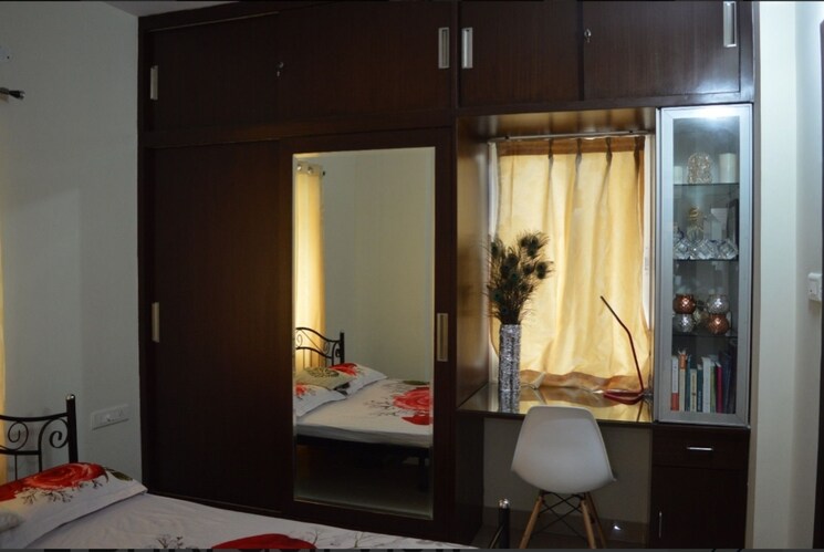 Bedroom, theme-ambience-golf-view 2 Bedroom 1300 Sq.Ft. Apartment In Gachibowli Hyderabad 8924934