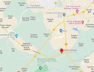 3 BHK Apartment – Map Location View at Skyline Elevate, Ramgarh Bhudda - for Sale