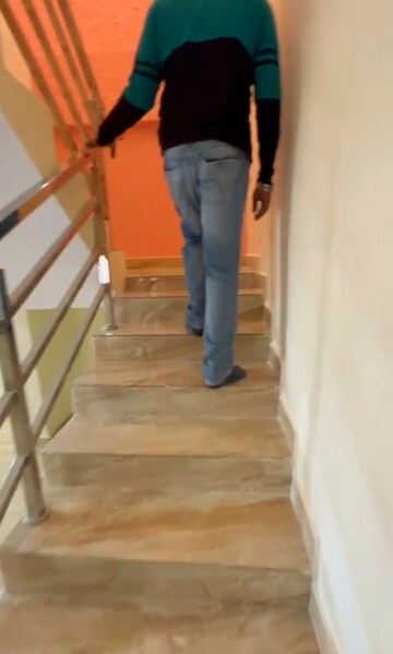 Staircase in 3 BHK Independent House at Sujatha Nagar – for Sale