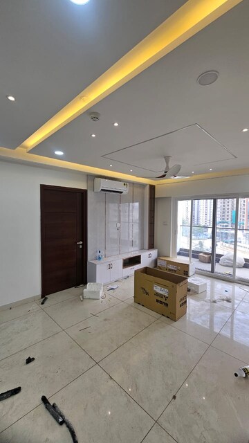 Living Room in 4 BHK Apartment at Aparna Luxor Park, Kondapur – for Rent