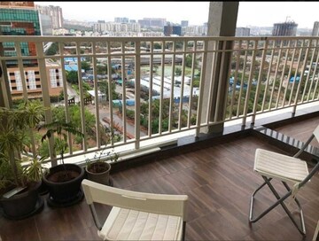 Balcony in 3 BHK Apartment at Vajra Jasmine County, Gachibowli – for Rent