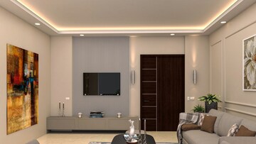 Living Room in 3 BHK Apartment at Forever Prabhat Heights, Dundahera – for Sale