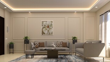 Living Room in 3 BHK Apartment at Forever Prabhat Heights, Dundahera – for Sale